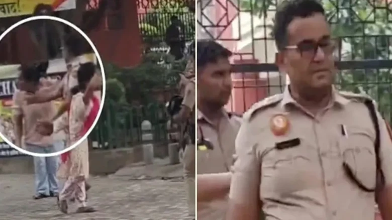 নারী বিক্ষোভকারীকে চড় মারা সেই দিল্লি পুলিশের কর্মকর্তা যন্তর মন্তর থেকে প্রত্যাহার
