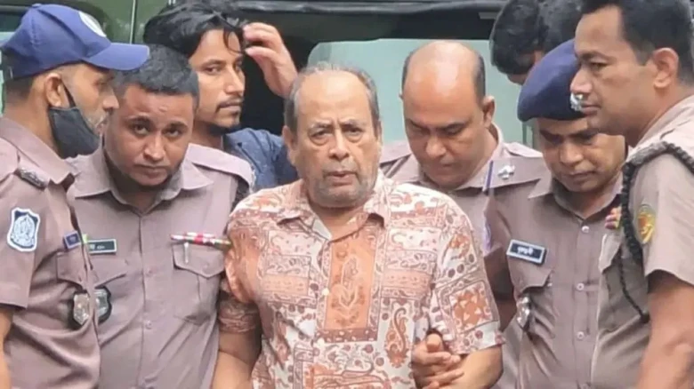 মানবতাবিরোধী অপরাধের মামলায় ট্রাইব্যুনালে গ্রেফতার দেখানো হলো মোজাফফরকে