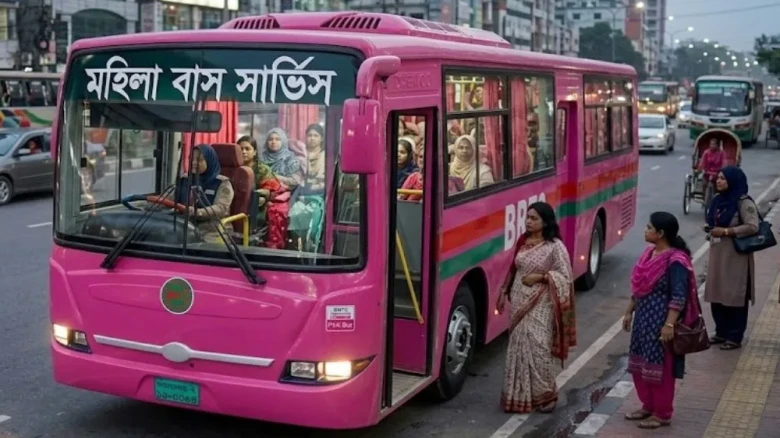 নারী চালক ও কন্ডাক্টর দিয়ে বিআরটিসির ‘পিংক বাস’ সেবা শুরু, রুটসমূহ