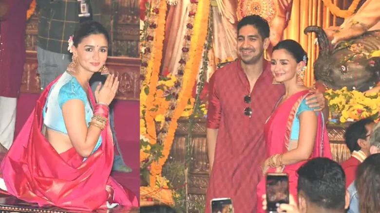 রণবীর নন, কার সঙ্গে দুর্গাপূজা দেখতে মণ্ডপে গেলেন আলিয়া ভাট?
